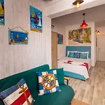 Derin Mavi Butik Quarto em Acomodações Particulares